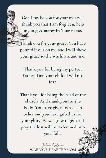 A mom's prayer for grace & joy